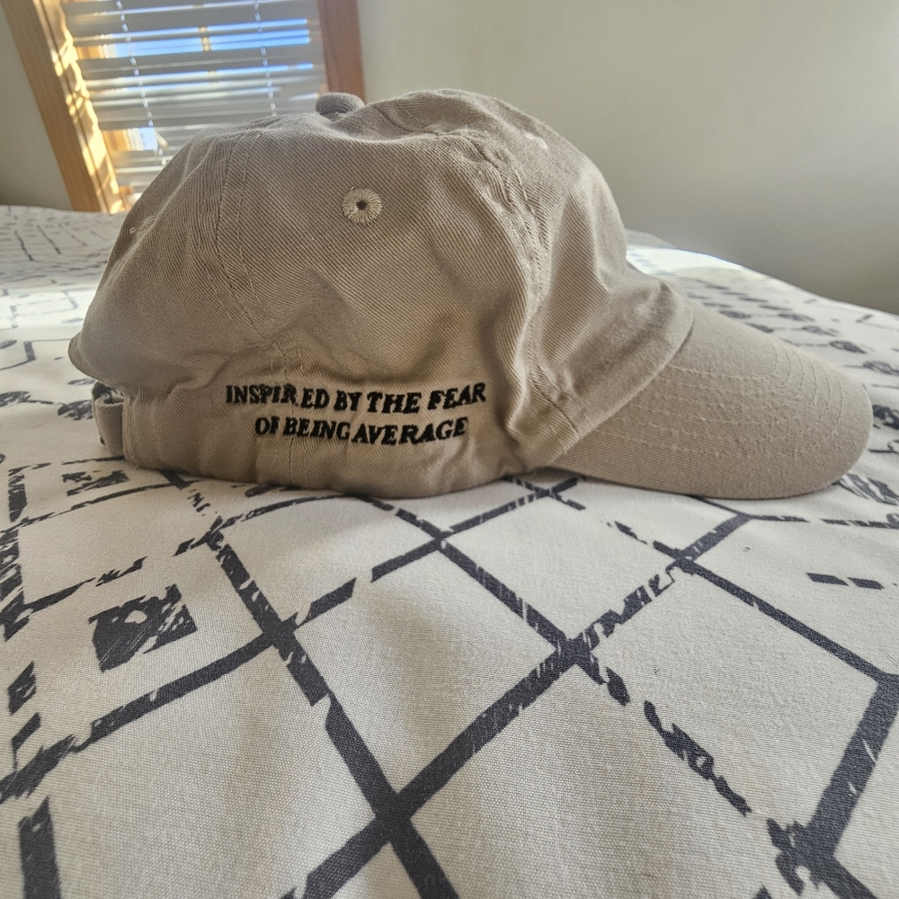 Inspired By The Fear Of Being Average Embroidered Cotton Dad Cap Baseball Hat